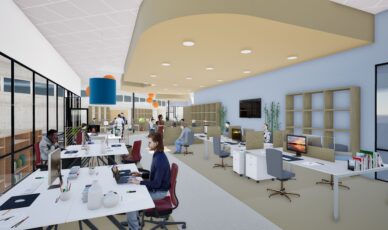 CRITT M2A rénove sa mezzanine pour un nouvel espace de travail collaboratif