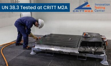 Transport batterie UN 38.3 : expertise CRITT M2A