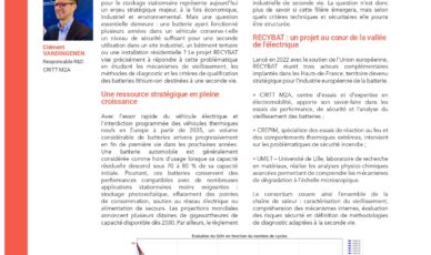 Projet RECYBAT : mieux qualifier les batteries pour leur seconde vie